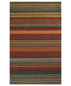 Hand tufted Inca Striped Wool Rug (41 X 65)