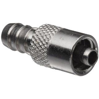 Male Luer Lock to Tube Nickel Plated Brass Tube ID 1/4" .260" Barb OD Luer To Barbed Bulkhead Fittings
