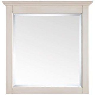 Tropica Antique White 32" High Vanity Wall Mirror   Wall Mounted Mirrors