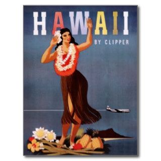 Vintage Hawaii, USA   Postcard
