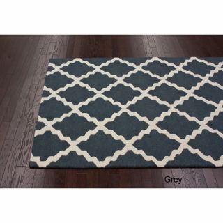 Nuloom Hand hooked Alexa Moroccan Trellis Wool Rug (76 X 96)