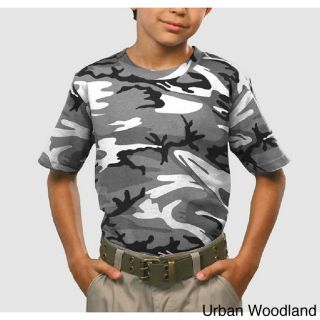 Los Angeles Pop Art Youth Camouflage Cotton T shirt