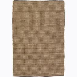 Handwoven Mandara Flat weave Wool/jute Rug (5 X 76)