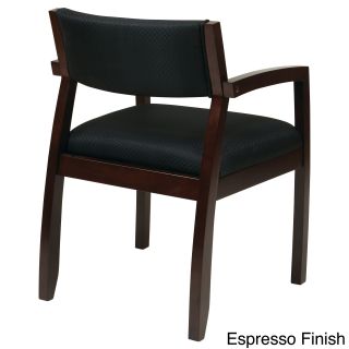 Office Star Products Napa Black Guest Chair