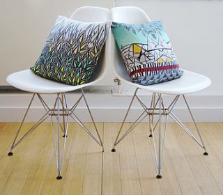 geometric 'alps' designer cushion by dan yell by lampara