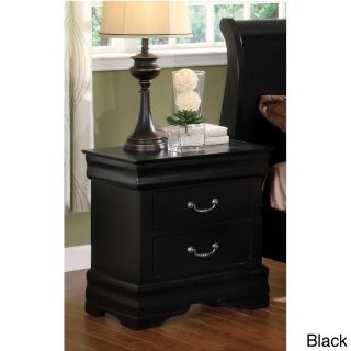 Furniture Of America Furniture Of America Mayday Hills Night Stand Black Size 2 drawer