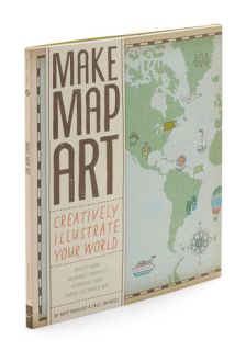 Make Map Art Kit  Mod Retro Vintage Books