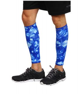 Zensah Compression Leg Sleeves Tie Dye Electric Blue