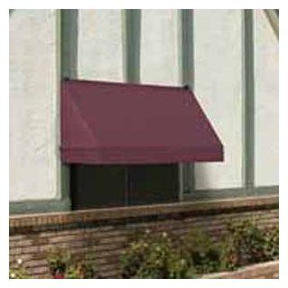 Fully Retractable Classic Awning in UV Resistant Fabric   8 Feet Width (Burgundy)  Patio Awnings  Patio, Lawn & Garden
