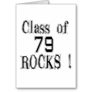 Class of '79 Rocks Greeting Card