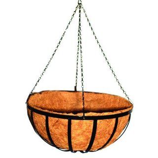 Bosmere F262 18 Inch Coco Lined Basket with Chain and Soil Moist Mat, Round  Plant Container Accessories  Patio, Lawn & Garden