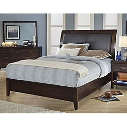 Domusindo Cushioned Back Queen size Wood Sleigh Bed Multi Size Queen