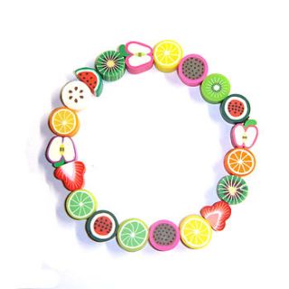 fruit salad slices bracelet by hannah makes things