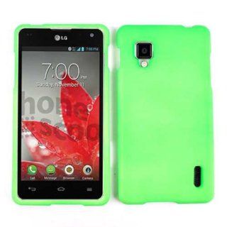 For Lg Optimus G (cdma) Ls 970 Neon Light Green Rubber Spray Hard Phone Case Accessories Cell Phones & Accessories