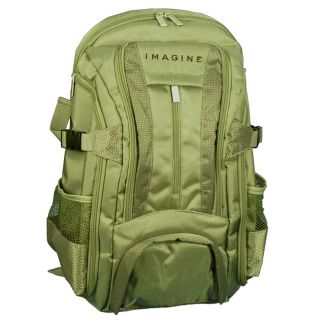 Imagine Eco friendly Small Khaki Green Laptop Backpack