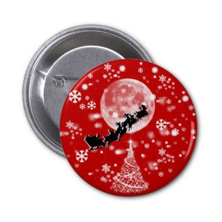 Santa Claus is Coming to Town Pinback Buttons