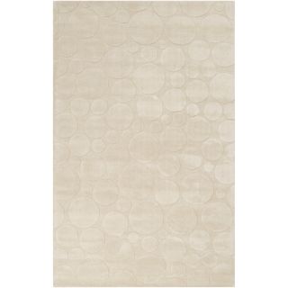 Candice Olson Abstract Loomed Ivory Scrumptious Geometric Circles Wool Rug (33 X 53)