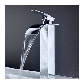 New European style Single Hole Basin Mixer Waterfall Tap Lavatory Faucet, Chrome Finish Ys2401   Touch On Bathroom Sink Faucets  