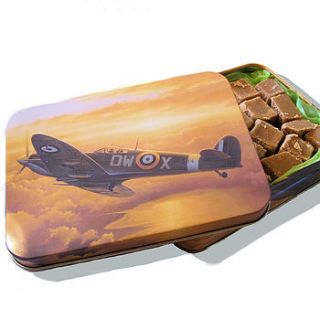 tin filled with fudge by bijou gifts