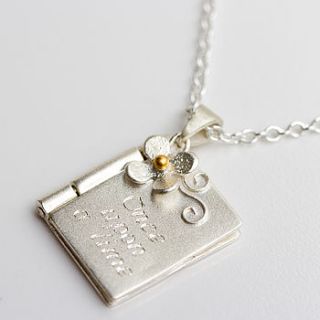 personalised christening or child's locket by carole allen silver jewellery