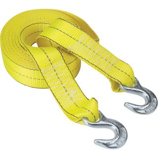 Highland Reflective Tow Strap with Hooks — 2in. x 20ft., 10,000-Lb. Capacity  Tow Chains, Ropes   Straps