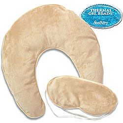 Soothera Therapeutic Hot/ Cold Neck Wrap/ White Swan Eye Mask