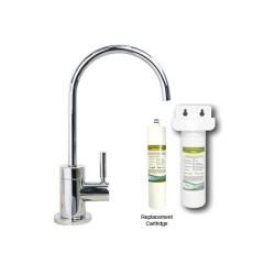 Westbrass Polished Chrome Cold Water Dispenser With Under counter Filter Kit