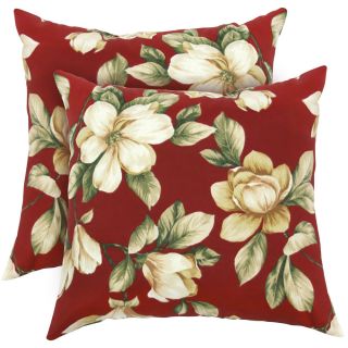 17 inch Outdoor Romafloral Square Accent Pillow (set Of 2)