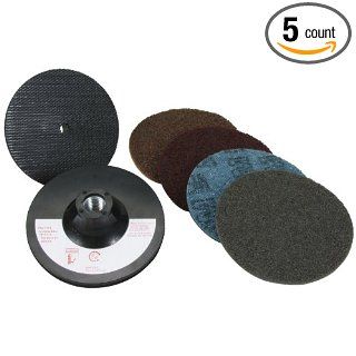 Scotch Brite Surface Conditioning Disc Pack 9145S, 4 1/2" Diameter (Pack of 5) Abrasive Discs