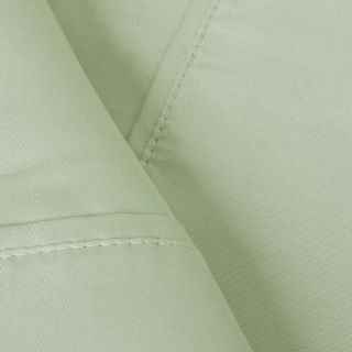 Elite Home Products Delray Sateen Blend 600 Thread Count Quality 6 piece Sheet Set Green Size Full