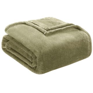 Jla Home Microtec Plush Blanket Green Size Twin