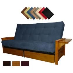 Epicfurnishings Bellevue Microfiber Suede Inner Spring Full size Futon Sofa Bed Sleeper Brown Size Full