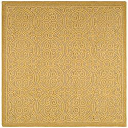 Safavieh Handmade Moroccan Cambridge Gold Wool Rug (8 Square)