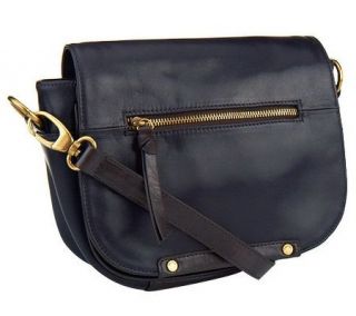 Tignanello Glazed Vintage Saddle Bag with Flap —