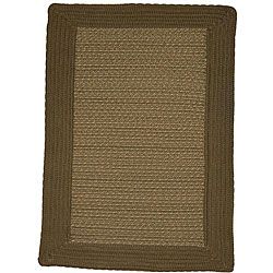 Donegal Indoor/ Outdoor Olive Braided Rug (5 X 8)