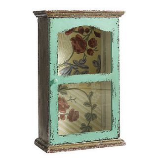 wallpapered small cabinet by out there interiors