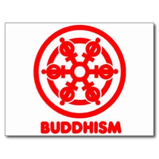 Buddhism Symbol Post Card