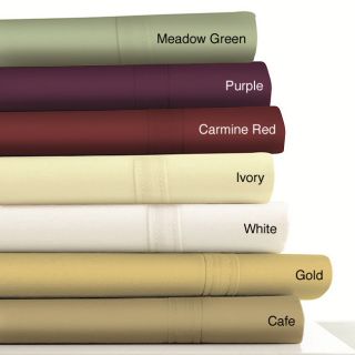 Tribeca Living Egyptian Cotton 500 Thread Count Extra Deep Pocket Sheet Set White Size Queen