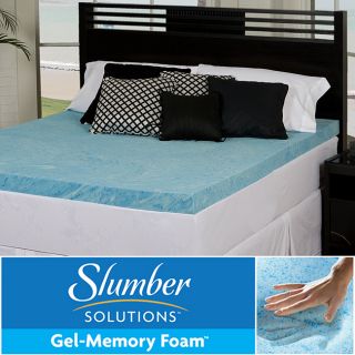 Slumber Solutions Gel 4 inch Memory Foam Mattress Topper