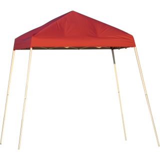 ShelterLogic Pop-Up Canopy — 8ft.L x 8ft.W, Slant Leg, Red, Model# 22578  Pop Up Canopies