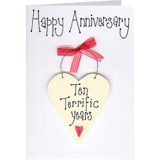personalised anniversary card by country heart