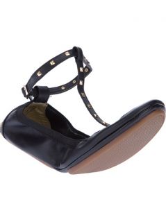 Yosi Samra Studded T bar Ballerina