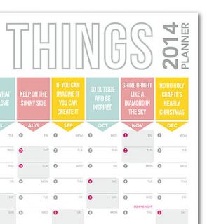 'good things' 2014 planner special price by doodlelove