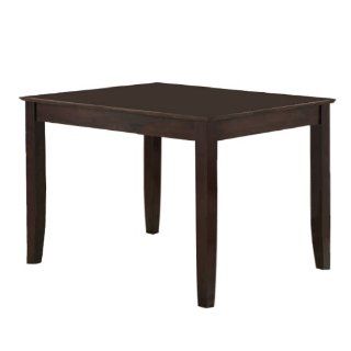 Walker Edison 48 Inch Solid Wood Dining Table, Espresso   Square