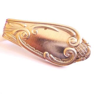 silver plated spoon handle money clip by charlie boots