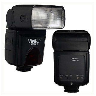 Vivitar VIV DF 283 CAN Bounce Zoom Swivel DSLR Flash for Canon (Black)  On Camera Shoe Mount Flashes  Camera & Photo