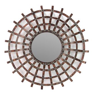 Urban Trends Collection Round Metal Wall Decor Mirror Urban Trends Collection Mirrors