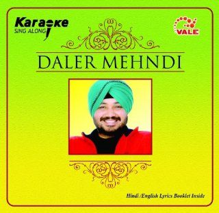 DALER MEHNDI KARAOKE CD (Lyrics Booklet in Hindi   English) Music