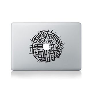 tribal circle decal for macbook by vinyl revolution