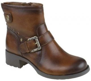 Earth Shoe Redwood Leather Ankle Boots —
